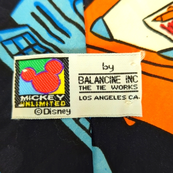 2/20 Vintage Disney Mickey Mouse and Donald Duck tie - Picture 4 of 5